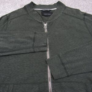 Wings & Horns Men's XL Full Zip Green Jacket Sweatshirt Windbreaker with Pockets